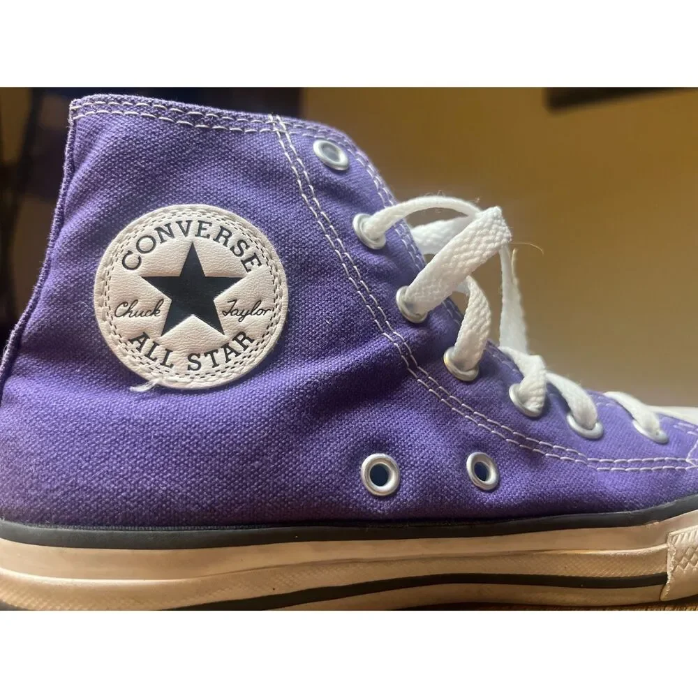 Converse Chuck Taylor All Star Purple High Top Youth Size 2